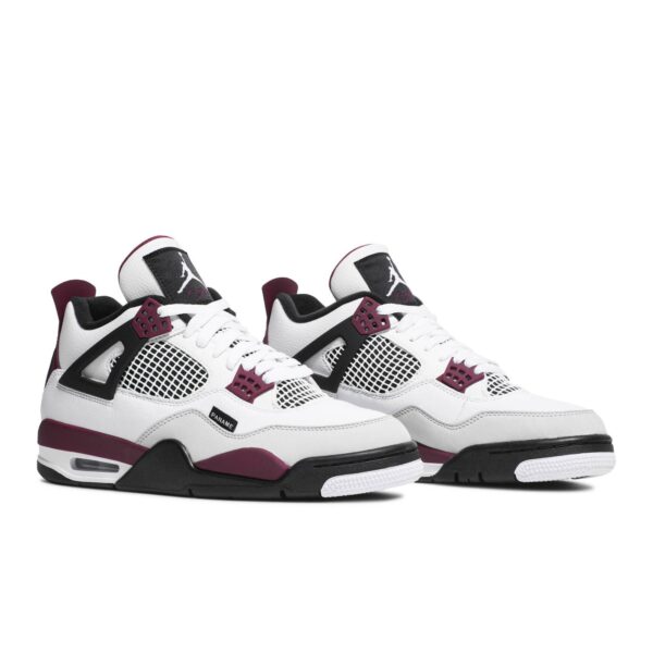 Paris Saint-Germain x Air Jordan 4 Retro GS 'Bordeaux' CZ6509-100 - Image 8