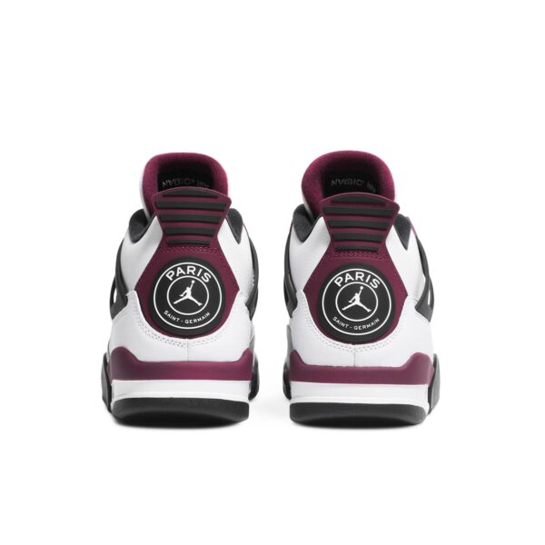 Paris Saint-Germain x Air Jordan 4 Retro GS 'Bordeaux' CZ6509-100 - Image 6
