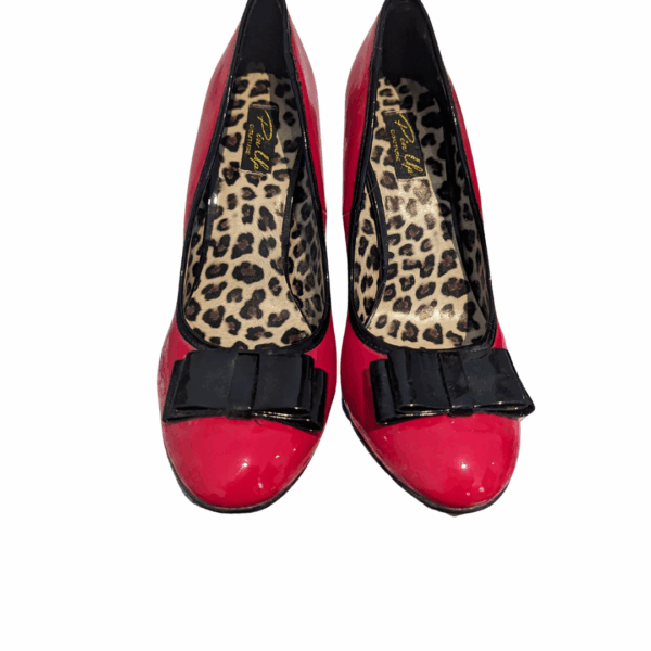 Pleaser Red Secretary Heels - Image 2