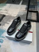 Prada Downtown Triangle Logo Black Sneaker