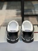 Prada Leather Fashion Sneakers Black White