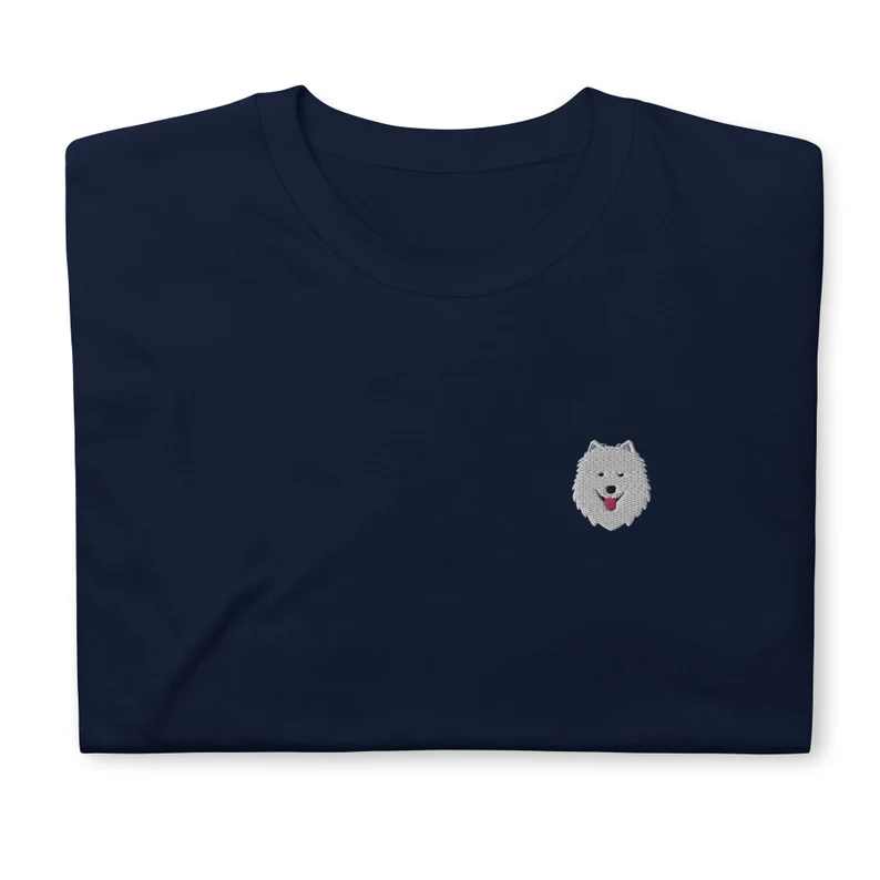 Samoyed The Dog Embroidered Unisex Tshirt For Dog Lovers