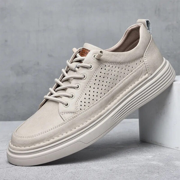 Spring Winter Fur Leather Thick Sole Height Increase Insole 2.5in Thick Sole - Image 2