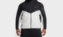 Tech Men's Full-zip Windrunner Hoodie "BLACK/DARK HEATHER-GREY/BLACK"
