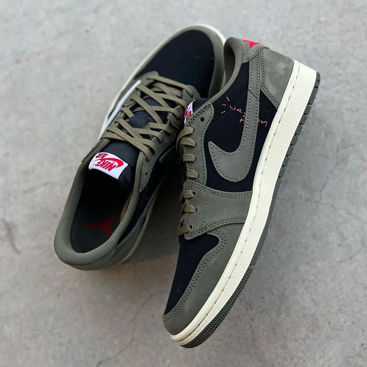 Travis Scott x Air Jordan 1 Low OG Black Olive