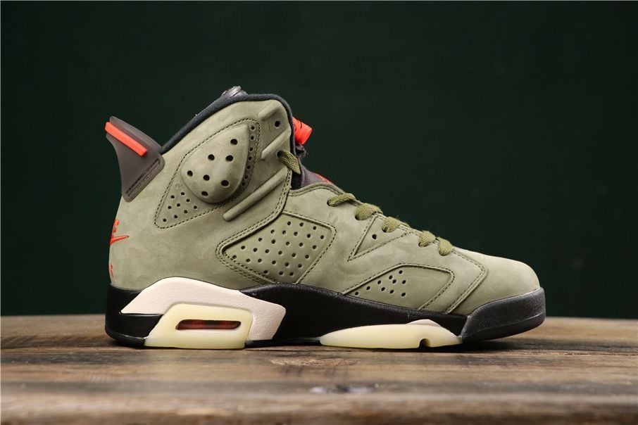 Travis Scott X  Air Jordan 6 "Medium Olive"