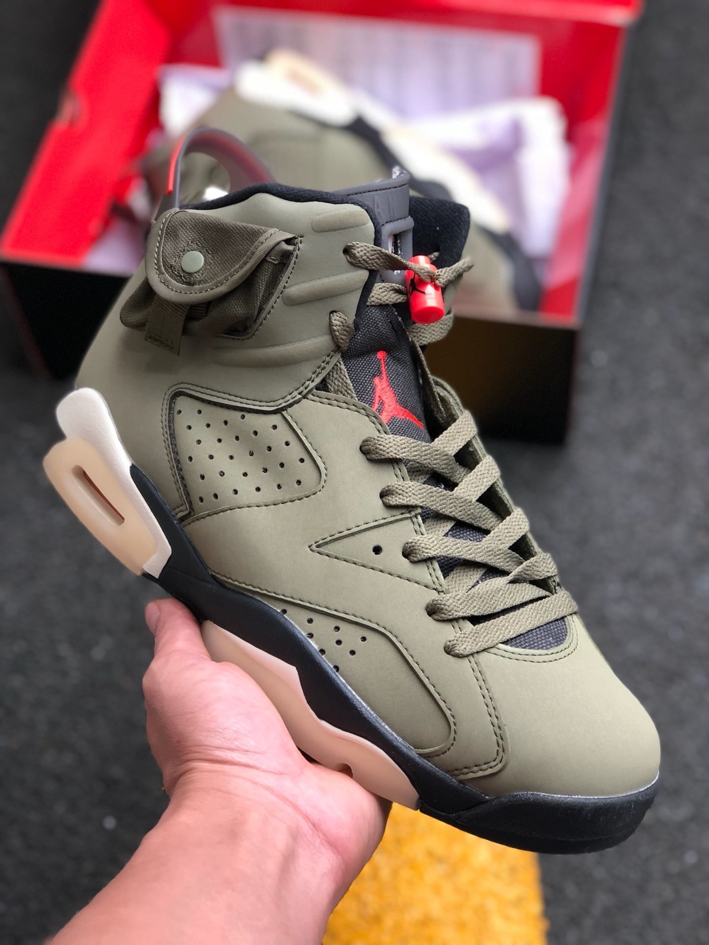 Travis Scott x Air Jordan 6 Medium Olive