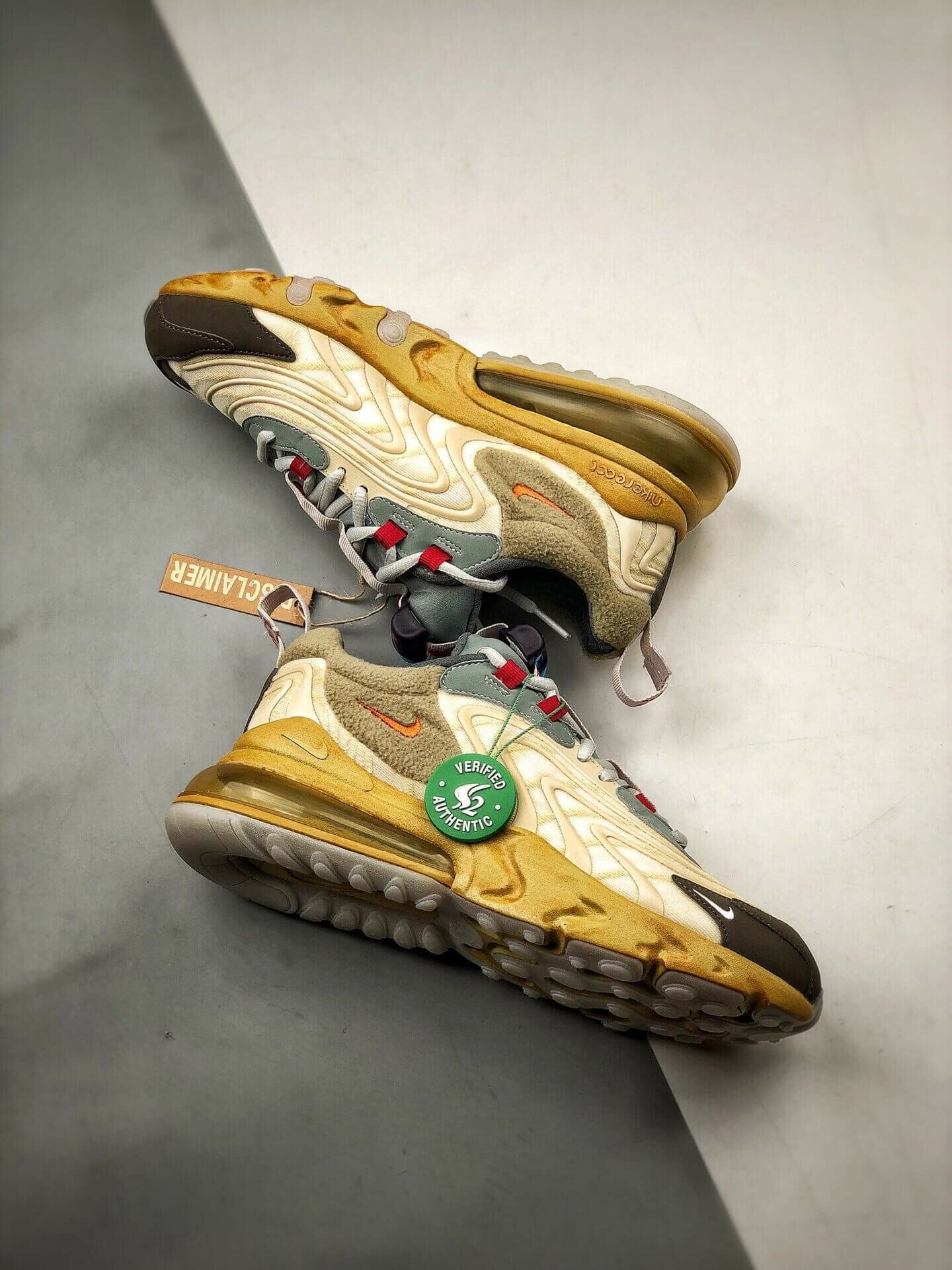 Travis Scott X Nike Air Max 270 Cactus Trails Ct2864-200 Men Size 6.5  u2013 11 Us