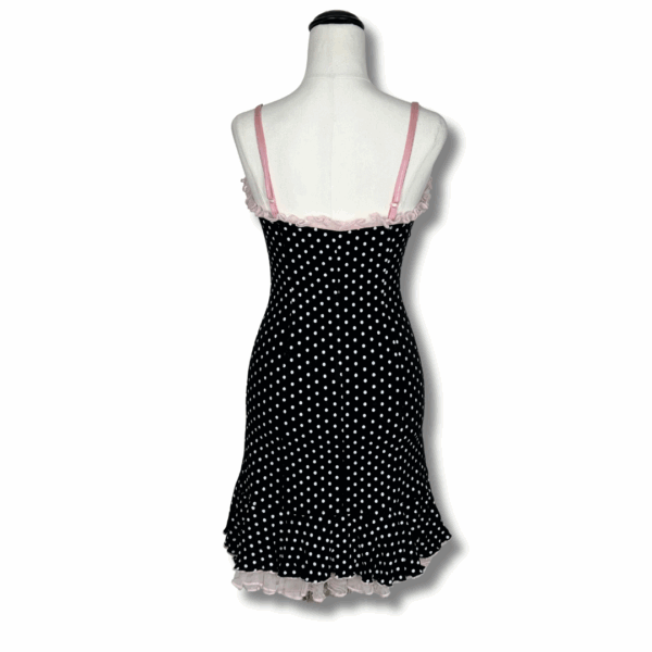 Wheels & Dollbaby Pinup Navy & Pink Mini Dress - Image 2