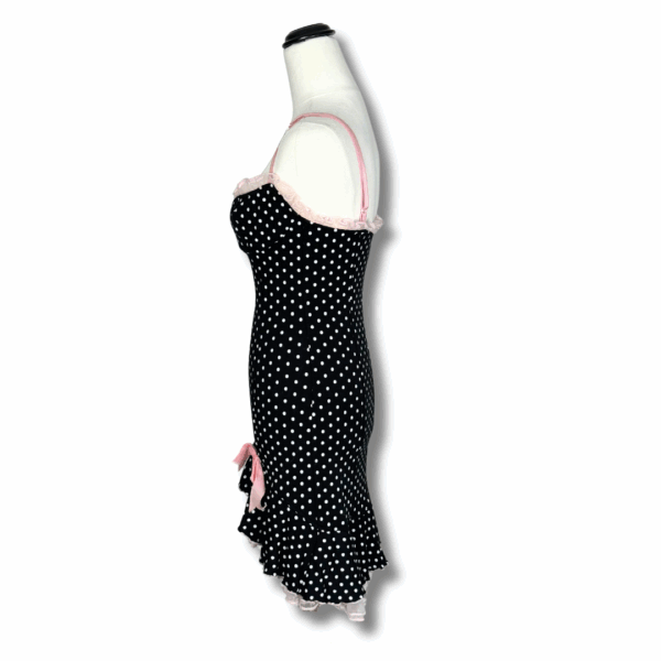 Wheels & Dollbaby Pinup Navy & Pink Mini Dress - Image 4
